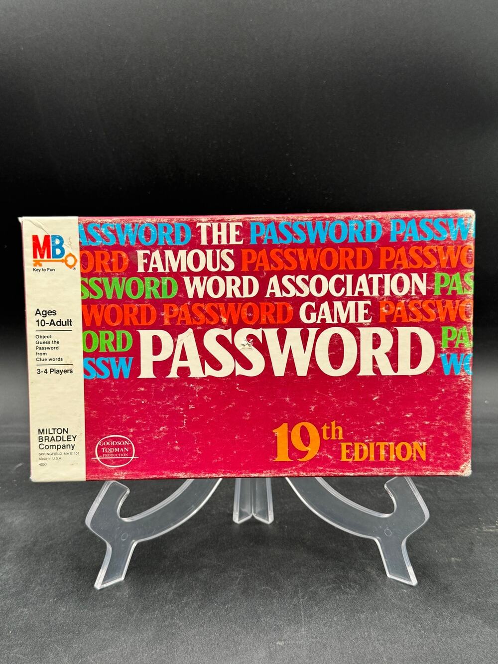 Vintage Password Board Game 19th Edition 1978 Complete